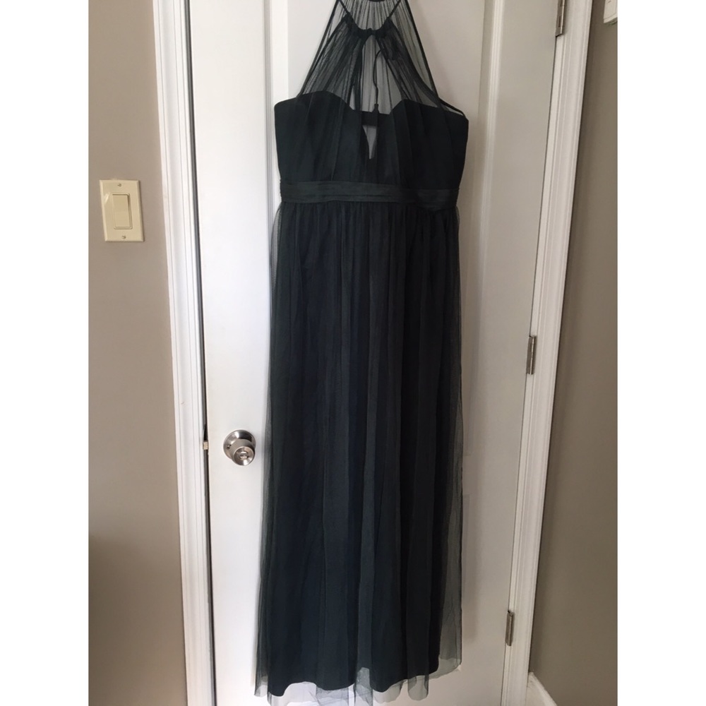 Formal Gown with Tulle Overlay